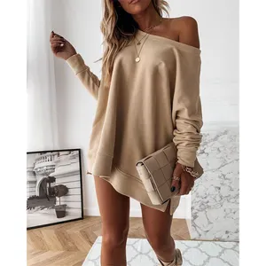 New Style plus size long sleeve women's hoodies fashionable Sexy loose sweater