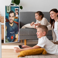 Écran intelligent TV Android 12 IPS de 21,5 pouces, 4+64 Go, écran tactile, haut-parleur intégré, nouveau HD 1080p intelligent pour la maison, les affaires et les jeux