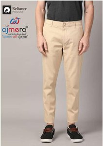 Pantalon droit pour homme, chinos décontractés, poches latérales, coupe classique, aspect denim délavé, tenue quotidienne, confortable et élégant - Product Image 5