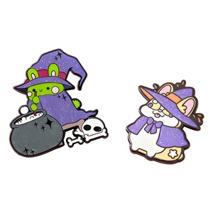 Custom Metal Crafts Anime Animal Fashion Brass Gold-Plated Lapel Pins with Hard/Soft Enamel for Customizable Gifts