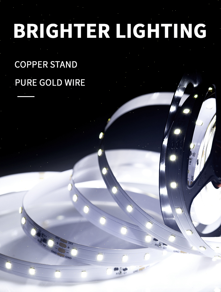 New Product CRI95 DC36V 8.8W 64leds/m 30m/reel SMD 2835 Flexible Led Strip and the Special Price
