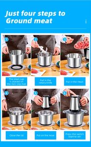 Batidora Nuell Fufu, Licuadora Avinas, Picadora de Carne Eléctrica, Potente y Económica para Cocina - Product Image 5