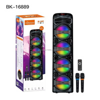 OEM ODM Enceinte Karaoké Portable 30W à Quatre Haut-parleurs de 8 Pouces, Couleurs RGB, avec Deux Microphones à Recharge Sans Fil, pour Événements en Plein Air et Réunions Familiales