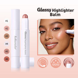 Baume illuminateur en stick, longue tenue, léger, imperméable, cosmétiques <span class=keywords><strong>champagne</strong></span>, éclaircissant, paillettes, contour naturel, maquillage - Product Image 1