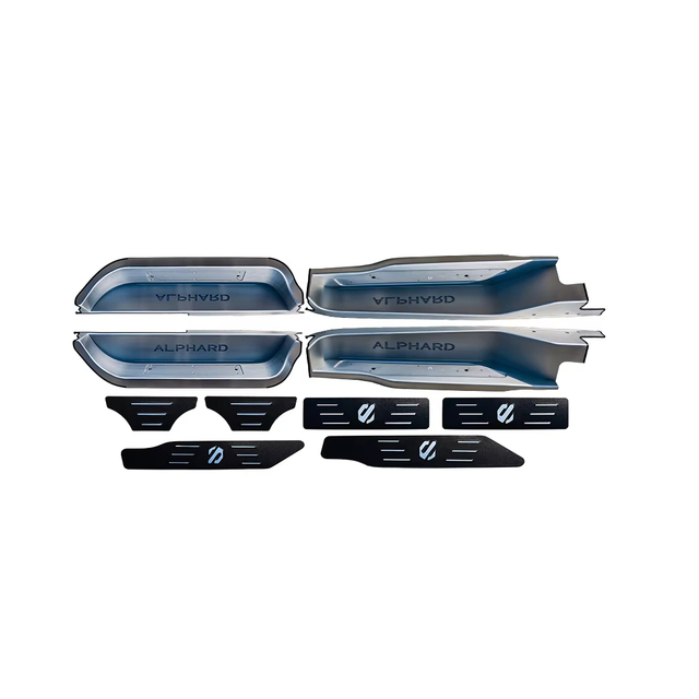 2009-2022 for Toyota Alphard Performance Parts LED Light Aircraft Aluminum Welcome Threshold with LED Light Installation Welcome