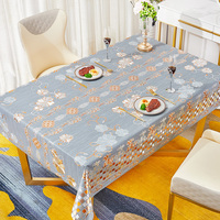 Housse de table en PVC à impression métallique, prix d'usine