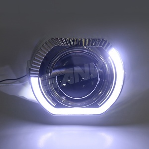 80mm/95mm LED Angel Eyes Shrouds Cover White Auto LED <b>Projector</b> Lens for HID Lens for Cars with 12V Voltage - Product Image 1