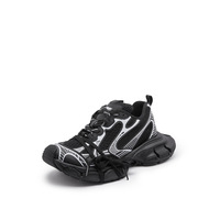 Perfie Show Chunky Sneakers, baskets à talon moyen, semelle extérieure en caoutchouc, doublure en mesh rembourrée, certifiées unisexe, pour usage quotidien, décontractées, chaussures de course