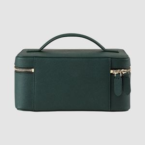 Portable Makeup Cosmetic <strong>case</strong> Bag Toliletry Bag Genuine <strong>Leather</strong> <strong>Jewelry</strong> <strong>case</strong> Organizer Cosmetic <strong>case</strong> for <strong>Travel</strong> - Product Image 5
