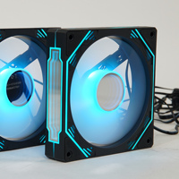 Ventilateur de refroidissement ARGB pour PC, ventilateur silencieux pour boîtier de jeu, dissipateur thermique en cuivre, roulement fluide, design de luxe, miroir infini central