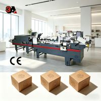 Plieuse-colleuse automatique électrique 3A-580 pour boîtes en carton ondulé et cartons plastiques avec contrôle PLC et colle à froid pour l'emballage alimentaire
