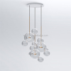 De gran tamaño personalidad forma creativa soplado claro bola de cristal colgante de Techo Luz lámpara - Product Image 6