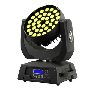 Dj disco effetto night club 36x18 led moving head wash zoom 36x18w rgbwa uv led zoom 6 in1 testa mobile