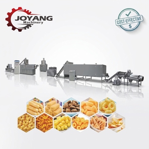 Linea di produzione globale per snack di mais soffiato da 150-500 kg/ora: estrusore per palline di formaggio, spirali, anelli e stelle - Product Image 1