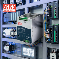 Alimentation sur rail DIN MeanWell SDR-480-24 24V 20A 48V pour système de contrôle industriel, transformateur de tension CA, régulateur d'air – Meilleures ventes
