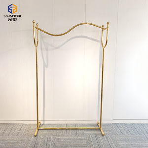 Moderno Exhibidor de <span class=keywords><strong>Ropa</strong></span> Tipo Boutique, Estante Resistente <span class=keywords><strong>para</strong></span> <span class=keywords><strong>Colgar</strong></span> <span class=keywords><strong>Ropa</strong></span>, Exhibidor de <span class=keywords><strong>Ropa</strong></span> Dorado, Estante <span class=keywords><strong>para</strong></span> Tienda de <span class=keywords><strong>Ropa</strong></span> - Product Image 1