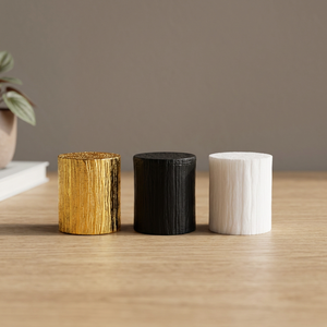 Tapa de Perfume de Plástico con Efecto Madera, Duradera y de Aspecto Ecológico, FEA15, Tapa Cilíndrica Texturizada para Botellas de Fragancia - Product Image 2
