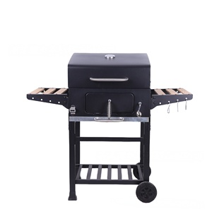 Grill a <span class=keywords><strong>Gas</strong></span> Propano da Esterno in Acciaio Inossidabile con Affumicatore, Decorazione per la Casa, Griglia da Giardino con Tavolino Laterale - Product Image 3