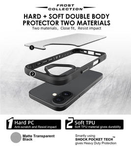 Custodia traslucida per telefono cellulare Anti Shock nero opaco TPU <span class=keywords><strong>Cover</strong></span> per <span class=keywords><strong>iPhone</strong></span> 16 Plus 15 14 13 <span class=keywords><strong>12</strong></span> Pro Max - Product Image 5