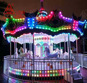 Carrusel de Caballos de Último Diseño para Parques Temáticos al Aire Libre, Atracción Popular en Ferias de Diversiones, en Venta - Product Image 3