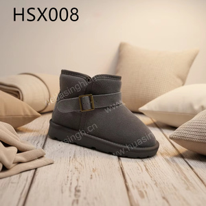 <span class=keywords><strong>Botas</strong></span> de Nieve ZYF, Resistentes y Preparadas para el Invierno, de Gamuza y Cuero, en Negro/Gris/Marrón, Corte Bajo/Medio, Súper Cálidas, con Lana Real, Modelo HSX007 - Product Image 4
