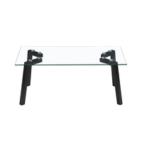 Échantillon gratuit Or Marbre Bois Plateau En Cuivre Blanc Incrusté D'os En Acier Inoxydable Acrylique Noir Table Basse Ronde