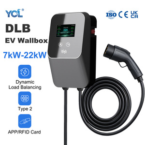 Borne de recharge murale à équilibrage dynamique de charge (DLB) 7kW 11kW <span class=keywords><strong>22kW</strong></span> Type 2 pour véhicules électriques avec gestion de l'énergie EVSE - Product Image 1