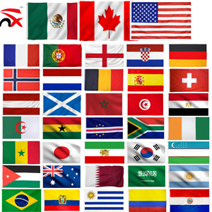 Drapeaux à main en plastique miniatures pour tous les pays, pour encourager la Coupe du Monde de football 2026, vente chaude - Product Image 6