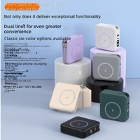 Chargeur magnétique sans fil 2-en-1 avec câble intégré, PD 22,5W, alimentation portable
