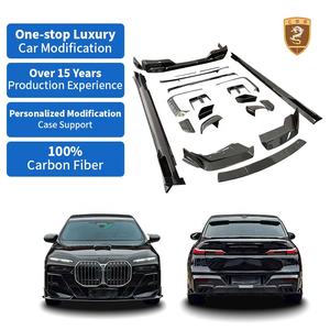 Nuevo Kit de Carrocería de Fibra de Carbono Estilo MSY para <span class=keywords><strong>BMW</strong></span> G70 <span class=keywords><strong>M7</strong></span> 2023, Alerón Delantero y Trasero, Faldones Laterales - Product Image 1