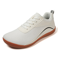 Baskets de rue décontractées unisexes avec bout rond design personnalisé LOGO chaussures de marche pieds nus maille légère