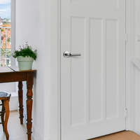 Poignée de porte à levier silencieuse pour la maison, en acier inoxydable poli, antivol, étanche, pour la confidentialité