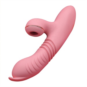 Godemichet télescopique pour femme, jouet sexuel adulte, succion du clitoris, point G, succion, vibrateur chauffant - Product Image 4
