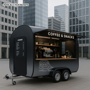 2025 Low Price Hot Dog Cart Fast Food Mobile Kitchen Trailer with Aluminum & Fiberglass Construction - Product Image 1