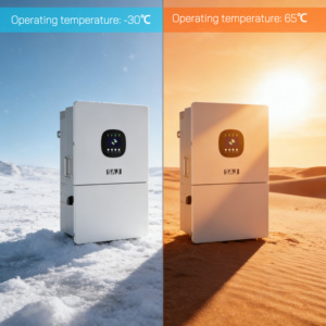 Sistema Híbrido Inverter SAJ de 8kW Compatible con Baterías LiFePO4 y de Plomo-Ácido, Bypass de 75A, 10 Unidades en Paralelo, Conexión a Red/Off-Grid - Product Image 5