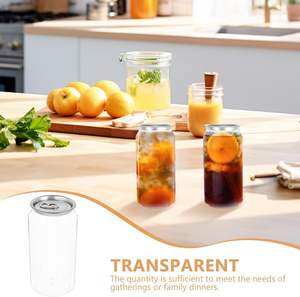 Venta al por Mayor de Latas de Plástico Transparentes de 330 ml, 500 ml y 650 ml, Latas de PET para Bebidas con Tapas Fáciles de Abrir - Product Image 3