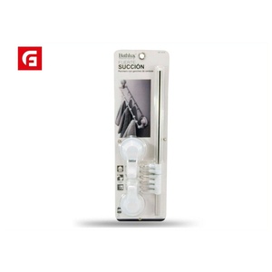 Appendiabiti con ganci a ventosa-mensole da bagno - Product Image 1