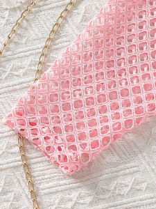 Nouvel ensemble trois pièces printemps/été 2026 pour filles européennes et américaines : haut ajouré + jean à nœud papillon - Product Image 4