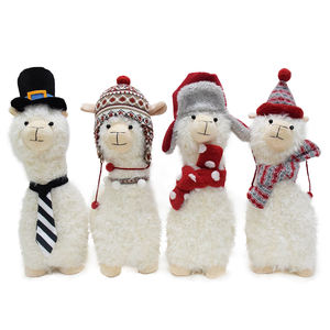 2025 nuovo ornamento decorativo fatto a mano per bambole di Natale regalo di peluche di pecora Noel morbido lama Alpaca - Product Image 1