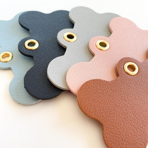 Etiqueta de Identificación Personalizada para Mascotas, de Metal, con Llavero, de Cuero PU Duradero y Ligero, para Perros y Gatos - Product Image 4