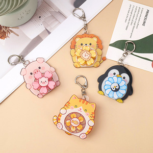 Custom Wholesale NASNAK Rotatable Acrylic <b>Keychain</b> Cute <b>Anime</b> Cartoon Animal Series Schoolbag Pendant with UV Printing - Product Image 3