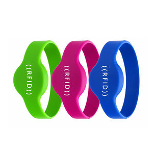 Водонепроницаемый умный силиконовый RFID/NFC браслет для оплаты и контроля доступа, регулируемый/закрытый тип, для использования в спортзалах/на спортивных мероприятиях - Product Image 3