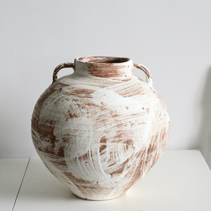 Ensemble de vases en céramique rétro moderne, style industriel nordique, pour la décoration de la maison et l'exposition de fleurs - Product Image 2