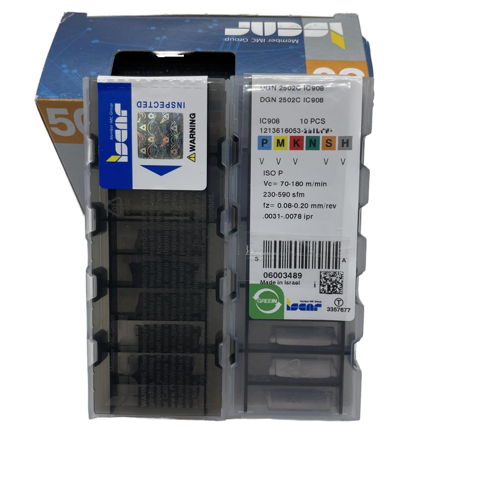 Лучшее качество, 100%, оригинальная твердосплавная вставка Iscar DGN 2502C IC908, фрезерные вставки для эффективного токарного инструмента