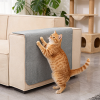 Griffoir vertical mural gris pour chat, résistant à l'usure, anti-rayures, sans poussière