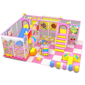 Parque de Juegos Infantil Temático Profesional, Equipo de Juegos Interior con Bloques Suaves y Mini Tobogán para Centro Comercial - Product Image 1