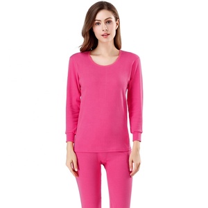 Vêtements de nuit thermiques en coton 100% pour femmes, <span class=keywords><strong>sous</strong></span>-vêtements longs pour femmes, vente en gros à bas prix - Product Image 3