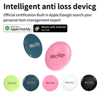 Mini traceur GPS intelligent sans fil ABS à double système de localisation pour portefeuille/bagages/animaux de compagnie compatible iOS/Android