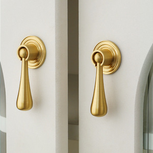 Brass Handle Cabinet <strong>Door</strong> Cabinet Drawer Closet Cupboard <strong>Door</strong> Handle Furniture Hardware Handle Brass Cabinet <strong>Knobs</strong> Drawer Handle - Product Image 5