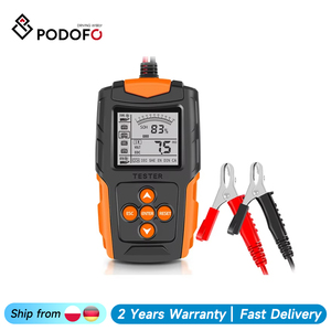 Testeur de batterie de voiture Podofo 12V 24V DC, chargeur universel, analyseur, outils de diagnostic pour voiture/moto/camion OEM/ODM - Product Image 1